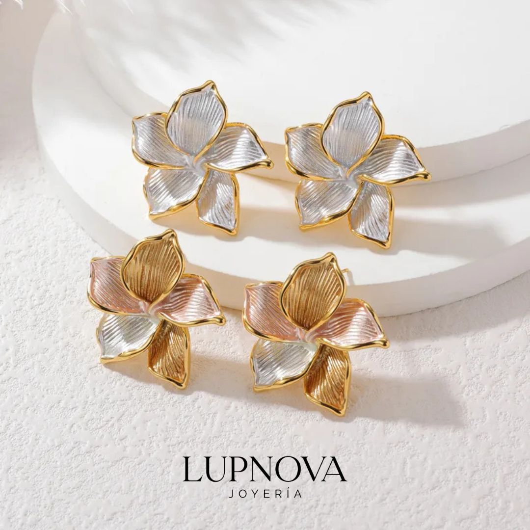Aretes Brillo Botánico