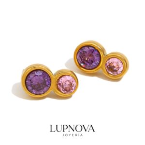 Aretes Purple Harmony