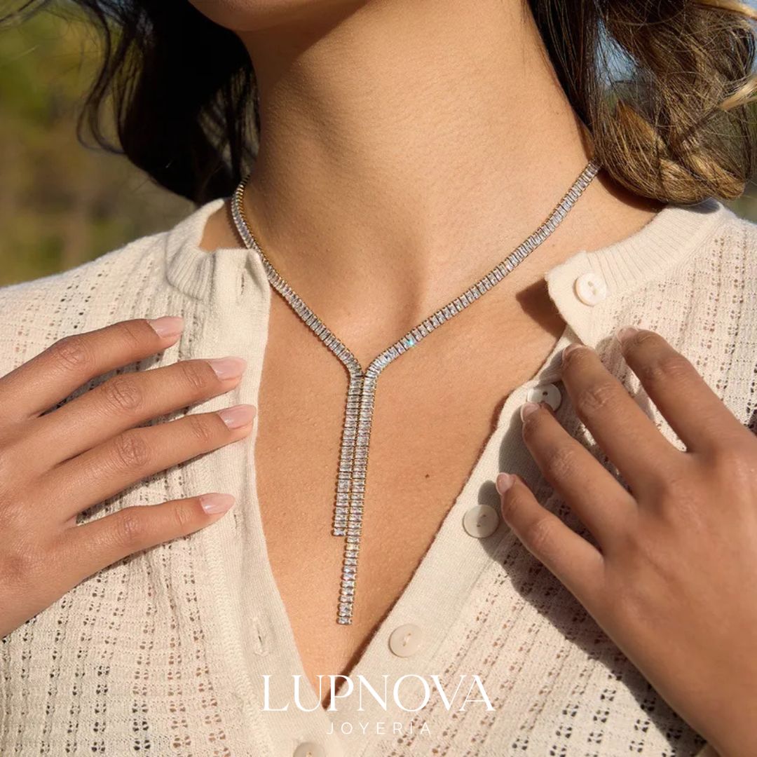 Collar Lariat de Baguettes - Imagen 4