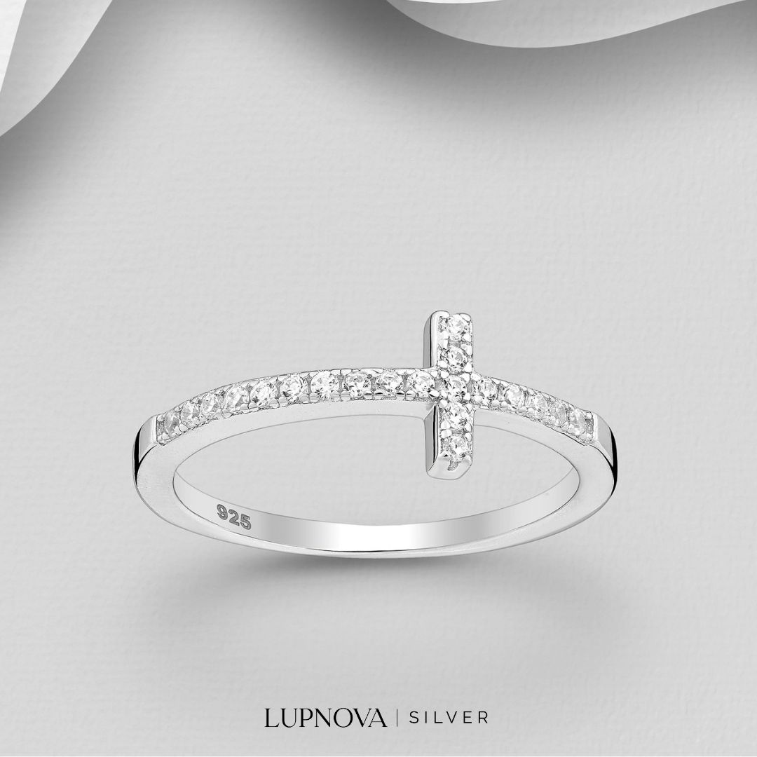 Anillo Cruz de Luz Plata925