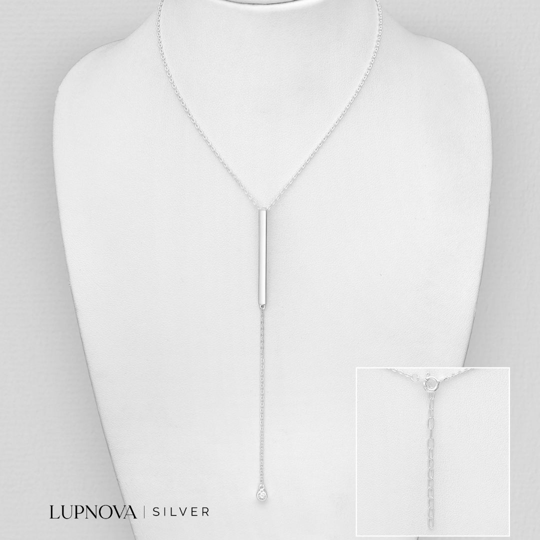 Cadena Colgante Plateada Plata925