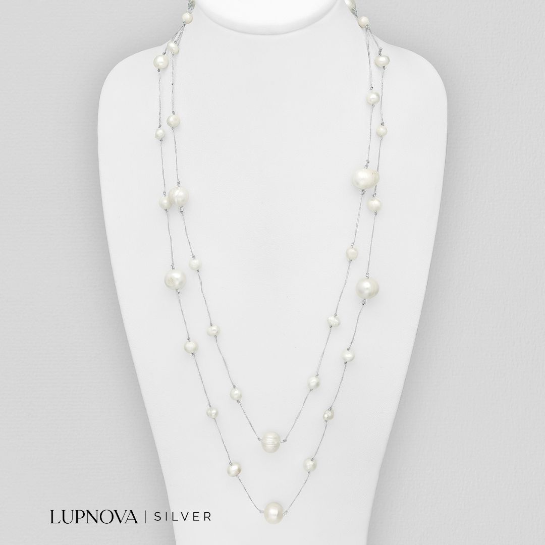 Collar Silk and Pearls
