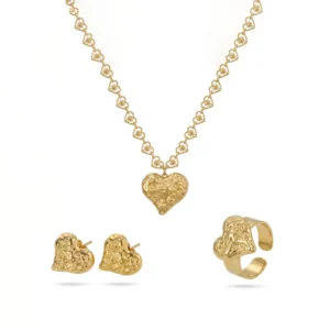 Set Corazón Esculpido