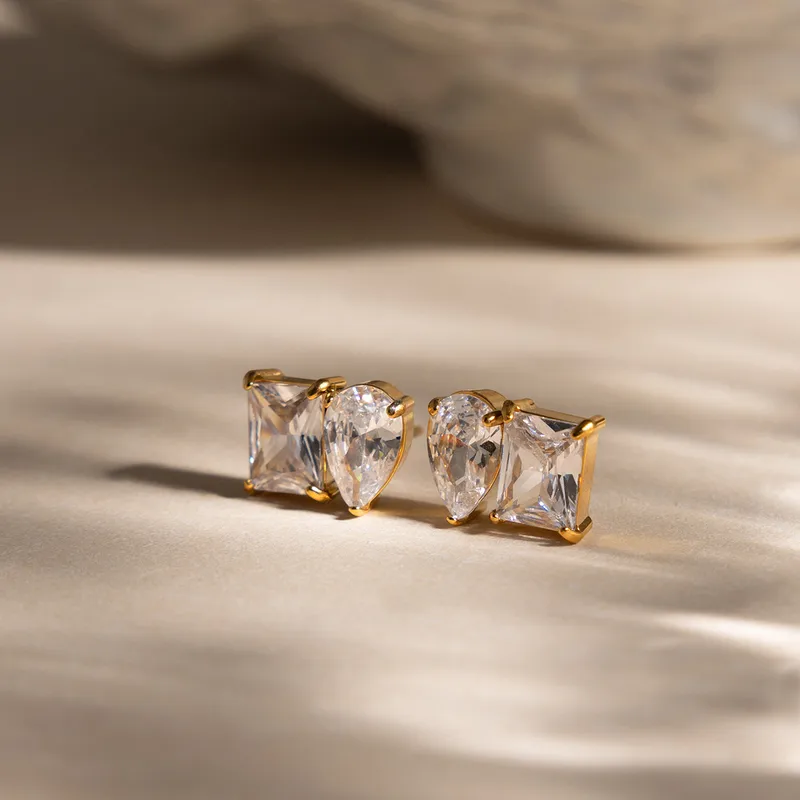 Aretes Cristal Dúo - Imagen 3